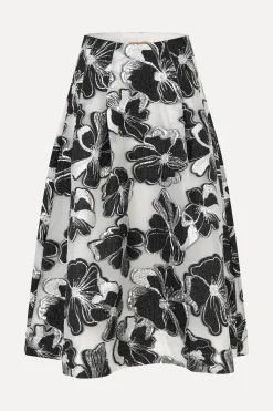 STINE GOYA Voluminous Midi Skirt - Anemone Jacquard AnemoneJacquard New