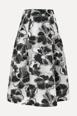 STINE GOYA Voluminous Midi Skirt - Anemone Jacquard AnemoneJacquard New