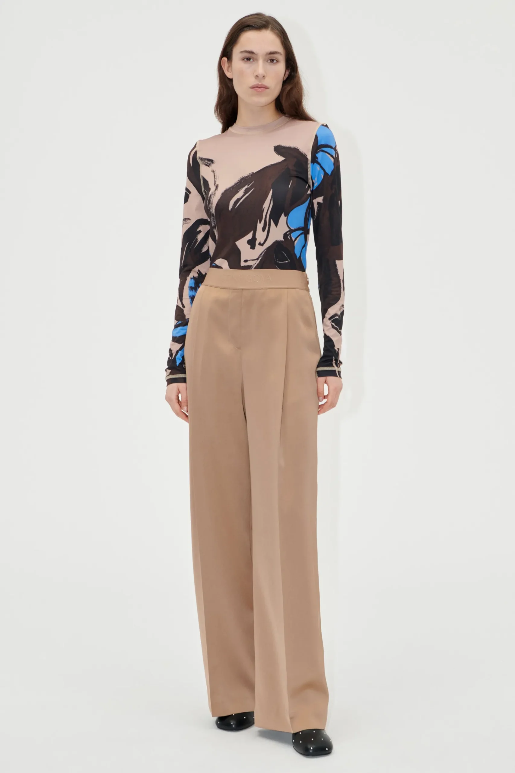 STINE GOYA Wide Leg Long Pants - Tiger's Eye Tiger'sEye Best Sale
